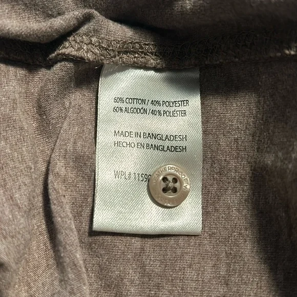 Weatherproof Henley Men’s Size L Light Brown The Vintage Henley - Picture 7 of 8